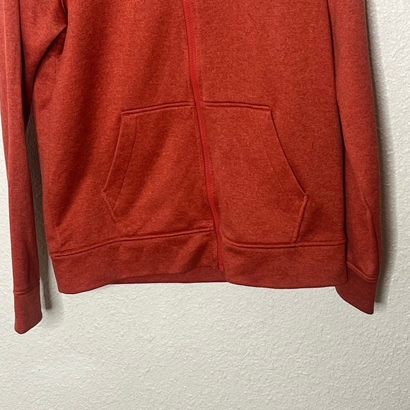 Burton Light Burnt Orange Zip Up Sweatshirt Hoodie Sz Small - Picture 3 of 8